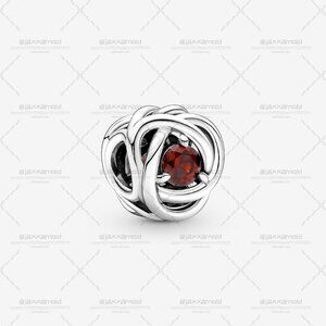 Pandora January Red Eternity Circle Charm